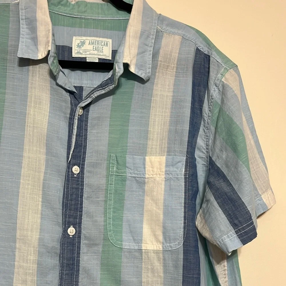 American Eagle Resort Button Down Shirt XL - Picture 3 of 6